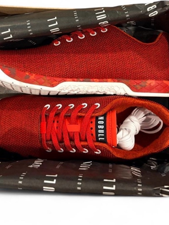 NOBULL Other - NOBULL Superfabric Fire Heather Red Knit Cross-Training Cross Fit Gym Shoes